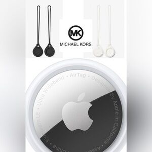 NEW Apple AirTag and Black Michael Kors AirTag Case Bundle